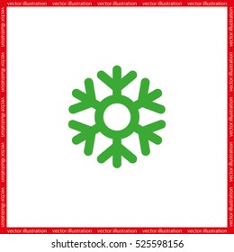 Snowflake icon vector EPS 10, abstract sign flat design,  illustration modern isolated badge for website or app - stock info graphics