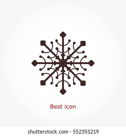 Snowflake Icon, Vector EPS 10 Illustration Style