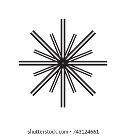 snowflake icon, vector eps10