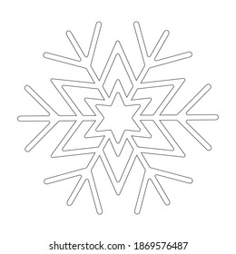 Snowflake Icon Vector flat design style
