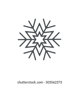 Snowflake Icon Vector flat design style