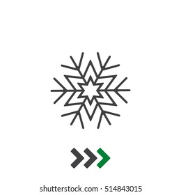 Snowflake Icon Vector flat design style