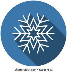 Snowflake Icon Vector flat design style