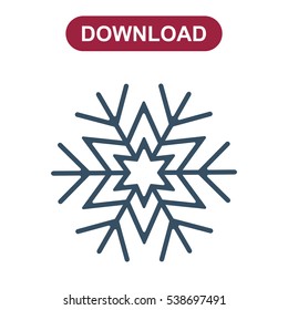 Snowflake Icon Vector flat design style