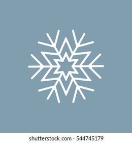 Snowflake Icon Vector flat design style