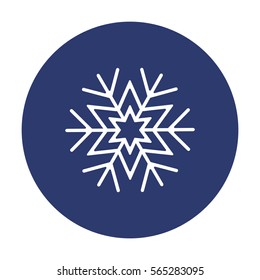 Snowflake Icon Vector flat design style
