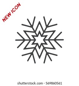 Snowflake Icon Vector flat design style
