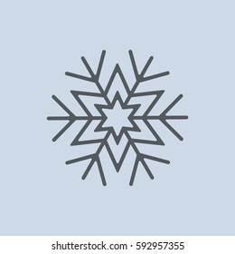 Snowflake Icon Vector flat design style