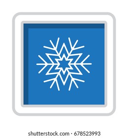 Snowflake Icon Vector flat design style