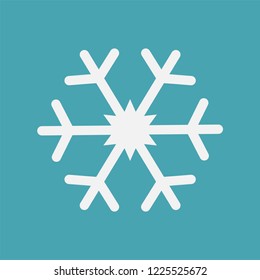 Snowflake icon. Vector illustration.