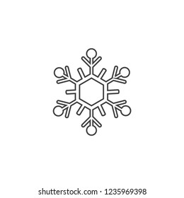 Snowflake icon. Vector illustration