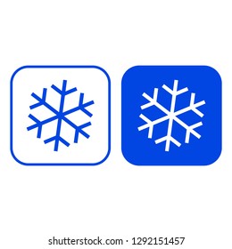 Snowflake icon. Vector illustration