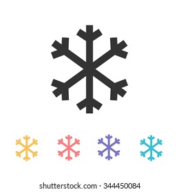 snowflake icon. vector illustration
