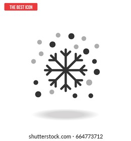 Snowflake icon, Vector illustration.