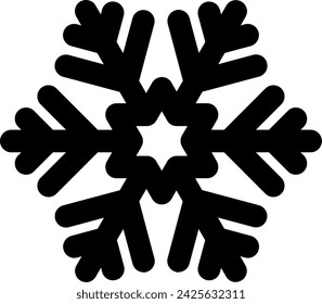 snowflake icon vector illustration asset element