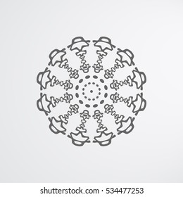 Snowflake icon. Vector illustration - design element 