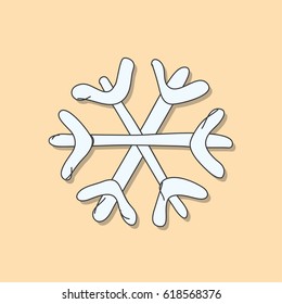 Snowflake icon, vector illustration design. Weather icons.