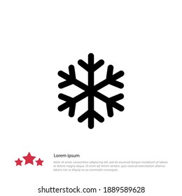 Snowflake Icon. Vector Illustration EPS 10.