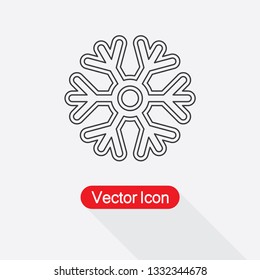 Snowflake Icon Vector Illustration Eps10