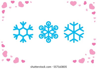snowflake icon vector illustration eps10. Isolated badge for website or ap.