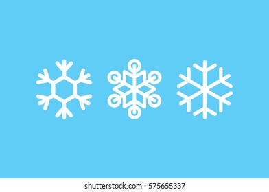 snowflake icon vector illustration eps10. Isolated badge for website or app