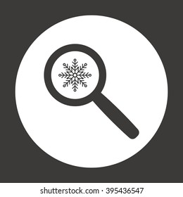 snowflake  icon, vector illustration. Flat design style
