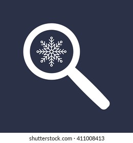 snowflake  icon, vector illustration. Flat design style