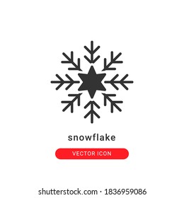 snowflake icon vector illustration. snowflake icon glyph design.