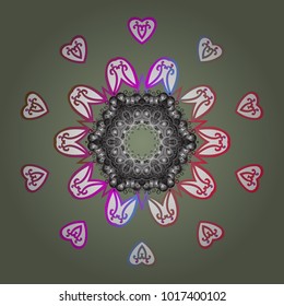 Snowflake Icon. Vector illustration. Snowflake isolated on neutral, gray and white colors. Vector illustration.
