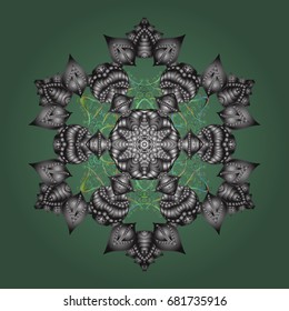 Snowflake Icon. Vector illustration. Snowflake Vector illustration. Snowflake isolated on colorful background.