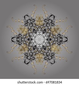 Snowflake Icon. Vector illustration. Snowflake Vector illustration. Snowflake isolated on gray background.