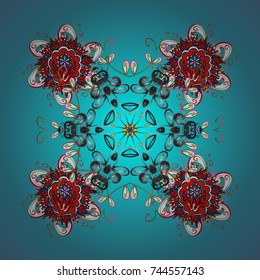 Snowflake Icon. Vector illustration. Snowflake Vector illustration. Snowflake isolated on colored background.