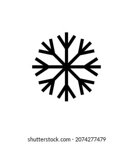snowflake icon vector illustration logo template for many purpose. Isolated on white background.