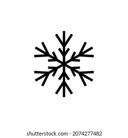 snowflake icon vector illustration logo template for many purpose. Isolated on white background.
