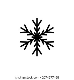 plantilla de logotipo de ilustración vectorial de icono de copo de nieve para muchos fines. Aislado sobre fondo blanco.