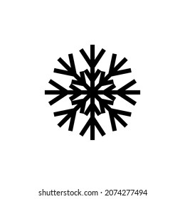 plantilla de logotipo de ilustración vectorial de icono de copo de nieve para muchos fines. Aislado sobre fondo blanco.