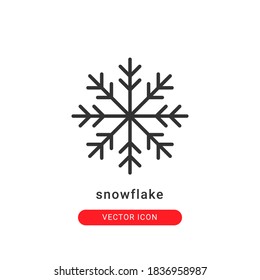 snowflake icon vector illustration. snowflake icon outline design.
