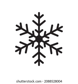 Snowflake icon vector illustration symbol