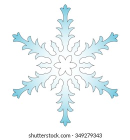 Snowflake icon. Vector illustrations.