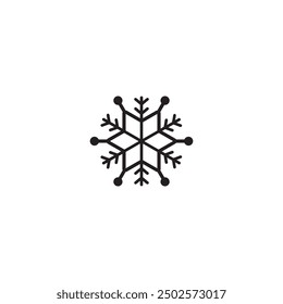 snowflake icon vector ilustration logo design