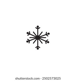 snowflake icon vector ilustration logo design