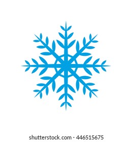 Snowflake icon. Vector isolated on white background.