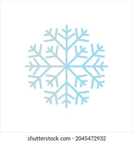 SNOWFLAKE Icon vector Line on white background image for web, presentation, logo, Icon Symbol.