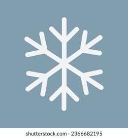 snowflake icon vector. Minimalist snow illustration. frozen water. symbol for themes about cold, ice, frozen, winter. Christmas themes