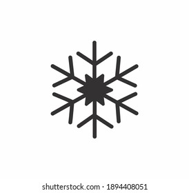 Snowflake icon vector on white background