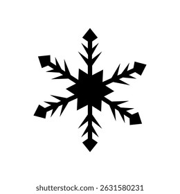 snowflake icon vector on white background