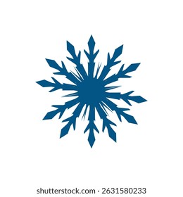 snowflake icon vector on white background