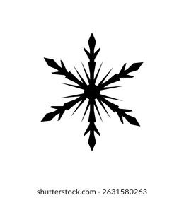 snowflake icon vector on white background
