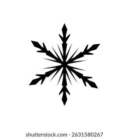 snowflake icon vector on white background
