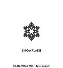 snowflake icon vector. snowflake sign on white background. snowflake icon for web and app